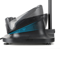 Masseur électrique pour les pieds Emoka EMK-789 noir avec électrodes TENS, appareil de spa et d'étirement avec contrôle de la minuterie