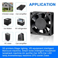 Ventilateur axial à roulement à billes industriel DC 3 broches 4 broches 60 mm 12v 24v 6020 sans balais 60x60x20 mm Ventilateur de refroidissement