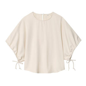 Set Coord con maniche a sbuffo rilassata camicia da donna oversize <span class=keywords><strong>pantaloni</strong></span> larghi 2 pezzi lounge <span class=keywords><strong>in</strong></span> <span class=keywords><strong>misto</strong></span> <span class=keywords><strong>lino</strong></span> OEM/ODM China Factory - Product Image 2