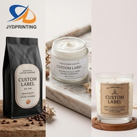 Autocollants personnalisés, logo personnalisé, impression vinyle, étiquettes promotionnelles pour emballage, étiquettes transparentes, autocollant sur le thème des cafés