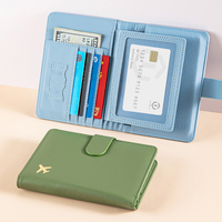 Porte-passeport en cuir PU pour personnalisation, porte-cartes de passeport imperméable, porte-passeport de voyage pour étiquettes à bagages