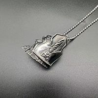 Pendentif Cloche Guerrier Viking Style Vintage, Amulette Cloche de Moto, Collier Cloche Gardienne Nordique Odin, Bijou de Motard, Porte-clés, Cadeau