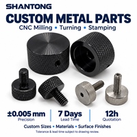 Services d'usinage CNC OEM pour boutons en acier inoxydable personnalisés avec marquages indicatifs, corps métalliques fabriqués selon des dessins pour assemblage sur mesure