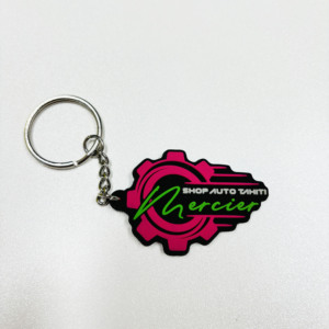 Tùy chỉnh mềm PVC Keychain Keyring mềm cao su Keychains 2D/3D cao su với DIY Logo - Product Image 5