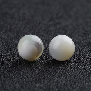 Perla Natural de Concha Marina de Aguas Profundas, Redonda, Blanca, de 3-12 mm, para Hacer Pulseras y Collares Hechos a Mano - Product Image 1