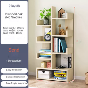 Libreria Moderna di Design in Legno Scaffale Portaoggetti per Libri e Riviste - Product Image 4