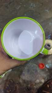 แก้วเคลือบสีเขียว แก้วโลหะสำหรับแคมป์ปิ้ง พิมพ์โลโก้ตามสั่ง แก้วกาแฟ แก้วน้ำสำหรับกิจกรรมกลางแจ้ง - Product Image 2
