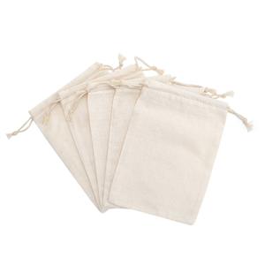Bolsa de Algodón Personalizada con Cordón, Bolsa de Regalo de Algodón Orgánico, Bolsa de Embalaje para Joyería, Bolsa de Regalo Ecológica - Product Image 2