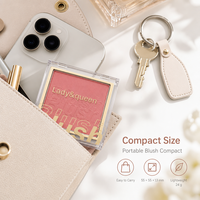 Kit de fard à joues personnalisé à marque privée, fini naturel, poudre fine, taille standard 55x55mm, profil mince, pour tous les tons de peau, coffret cadeau