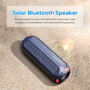 Năng lượng mặt trời IP66 loa chống thấm nước 3600mAh Magnetic Mount TWS ghép nối không dây xách tay Bass ngân hàng điện cho xe đạp kim loại bề mặt - Product Image 3