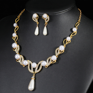 Collar de perlas clásico de alta calidad, conjunto de joyería Vintage, chapado en oro, fabricante de joyería de lujo, gran oferta - Product Image 3