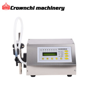 Machine de remplissage semi-automatique numérique de table pour liquides, boissons, eau, bouteilles en plastique/verre, avec pompe électrique