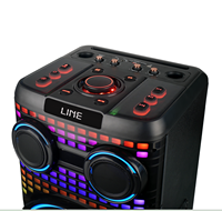 Système de sonorisation karaoké 5.1 puissant 2025 pour USB/Aux, 50000W, en plastique, portable, avec micro professionnel et lumières LED RGB pour soirées DJ