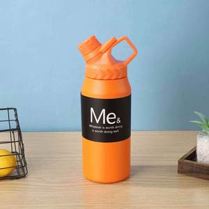Me& Orange Stainless Steel Vacuum Insulated Tumbler with Lid Leak-Proof Portable Minimalist Design for Travel - Product Image 1