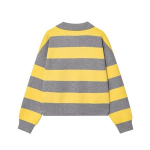 SHENZHU Ropa de <span class=keywords><strong>Mujer</strong></span>, Otoño 25, Nuevo Suéter de Punto a Rayas con Cuello Polo, Manga Larga, Simple y Versátil, 5536162 5536108 - Product Image 6