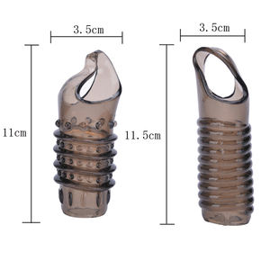 Anillos para Pene de Silicona Reutilizables para Hombre, Retrasan la Eyaculación, Mayor Fricción, Fundas para Pene con Vibración, Funcionan con Batería - Product Image 4
