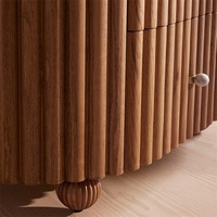 Ensembles de meubles de salle de bain personnalisés, style shaker incurvé, dessus en marbre, bois massif, meuble-lavabo autoportant