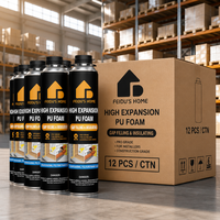 Colle polyuréthane isolante en mousse PU de qualité construction, haute expansion, étanche, pour l'étanchéité des cadres de porte, 300m