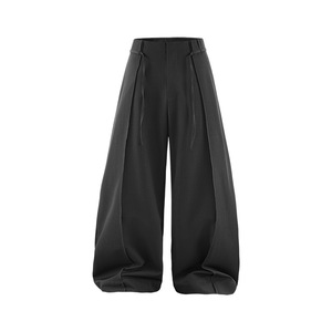 Nouveau pantalon de costume décontracté pour homme, coupe droite, taille haute, plissé, jambe large, style business, longueur intégrale, idéal pour l'été - Product Image 6