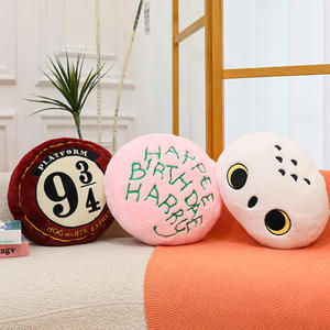 Peluche Hibou <span class=keywords><strong>Hedwig</strong></span> Mignonne de 15 Pouces, Coussin de Lit, Anti-Stress, Cadeau d'Anniversaire, en Tissu Coton Lavé PP - Product Image 2
