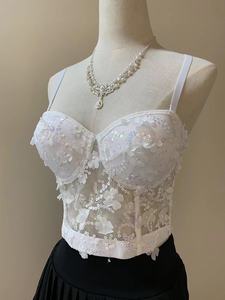 Corsé de Moda para Mujer, Estilo <span class=keywords><strong>Fiesta</strong></span>, con Lentejuelas y Encaje Floral, <span class=keywords><strong>Top</strong></span> Corsé, Korset para Mujer - Product Image 4