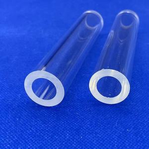 Tabung Kaca Kuarsa Dinding Tebal Berkualitas Tinggi Transparan Tabung Kaca Kemurnian Tinggi Tabung Kuarsa Terfusi untuk Laboratorium UV - Product Image 1