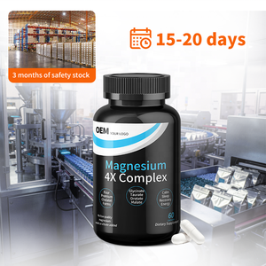 Cápsulas de Magnesio 4X Complex con Plazo de Entrega Rápido (15-20 Días), Fábrica de Suplementos OEM, Pedido Flexible para Reabastecimiento de Stock - Product Image 2