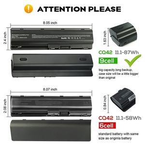 Batterie d'ordinateur portable CQ42 47Wh de remplacement en gros pour HP Compaq Presario CQ42 CQ62 CE RoHS avec double protection IC - Product Image 2