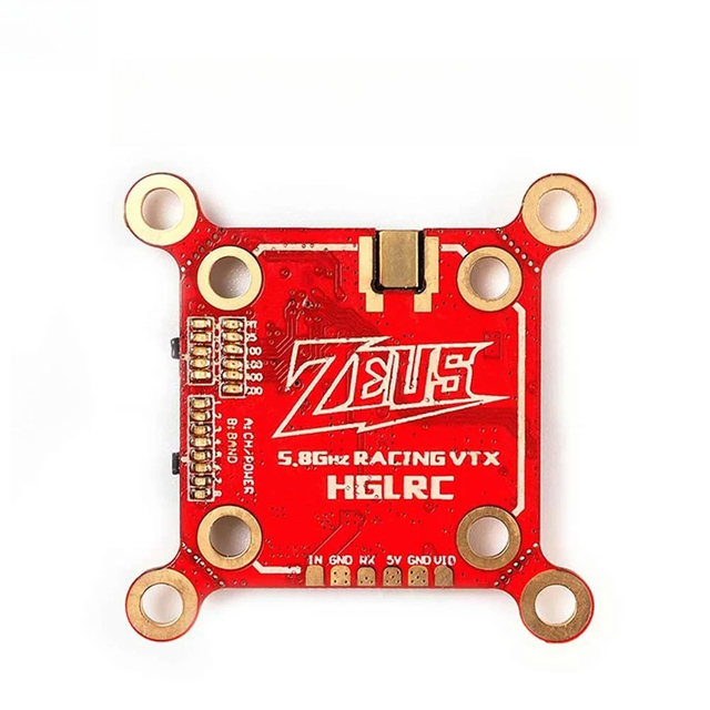 HGLRC Zeus nano VTX Transmitter 5.8G 40CH Built-in Microphone 350mW / 800mW / 1.6W / 2.5W For RC FPV Racing Freestyle Drone