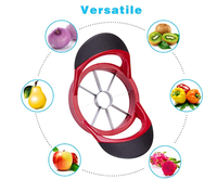 Coupe-pommes en acier inoxydable et PP ABS facile à utiliser, avec poignée légère, outil pour fruits et légumes