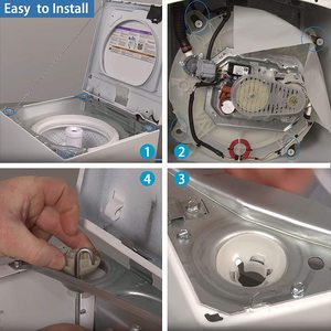 Kit de 4 tiges de suspension pour <span class=keywords><strong>lave</strong></span>-<span class=keywords><strong>linge</strong></span> <span class=keywords><strong>Whirlpool</strong></span> à chargement par le haut Samsung W10780045 - Product Image 3