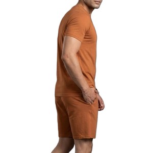 Ensemble de 2 pièces T-shirt et short décontractés pour hommes, nouvelle collection été, personnalisable, vente en gros - Product Image 4