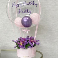 Bouquet de ballons à fleurs de luxe, boîtes rondes et solides, personnalisées, nouveau Design, pièces