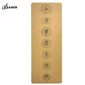 Tapete <span class=keywords><strong>de</strong></span> <span class=keywords><strong>Yoga</strong></span> <span class=keywords><strong>de</strong></span> <span class=keywords><strong>Corcho</strong></span> y Caucho con Logotipo Reversible <span class=keywords><strong>de</strong></span> Chakra - Product Image 1