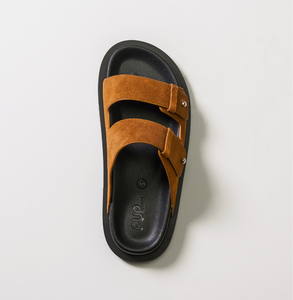 Factory Direct Handmade Genuine Cow Leather Toe <b>Post</b> Sandals Unisex Lightweight Anti Slippery Thick Sole Flip Flops - Product Image 4
