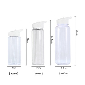 Botellas <span class=keywords><strong>de</strong></span> Agua Deportivas <span class=keywords><strong>de</strong></span> Plástico Tritan <span class=keywords><strong>de</strong></span> 500ml/700ml, Libres <span class=keywords><strong>de</strong></span> BPA, Personalizadas, con Boca Ancha, Asa Portátil y Tapas con Pajita Abatible, a Prueba <span class=keywords><strong>de</strong></span> Fugas - Product Image 2