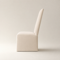 Chaise de salle à manger moderne de luxe rembourrée à dossier haut, chaise individuelle en tissu design pour la maison, l'hôtel, la cuisine, le restaurant