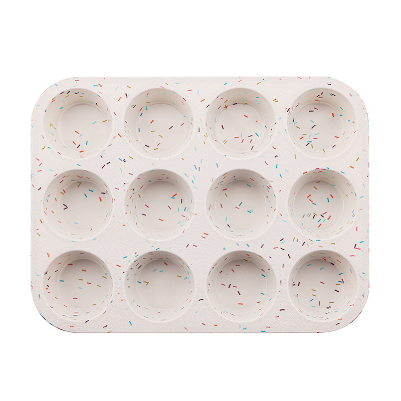 6 Cavity Floral Silicone Muffin Mold