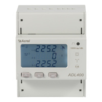 Medidor de Energía Multifunción Trifásico ADL400, Montaje en Riel DIN, RS485 Modbus, Pantalla LCD, Precisión 0.5S, 3x220 380V 50A