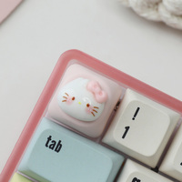 Capuchons de touches personnalisés en résine 3D MG Kitty Cat mignons, artisanat, pour clavier mécanique, modèle KC-105, 2025