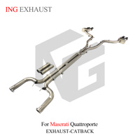Sistema de Escape Catback con Válvula de Silenciador de Acero Inoxidable 304 ING para Maserati Quattroporte 3.8T V8 2013-2024, Piezas de Auto de Alta Calidad