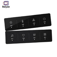 Plaque en verre trempé noir sur mesure de 3 mm pour plaque de cuisson à induction, panneau acrylique imprimé résistant à la chaleur, revêtement graphique en polycarbonate