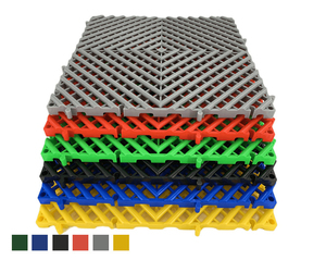Moquette modulaire d'intérieur en pvc à grille lisse pp swiss trax garage click carreaux de sol en plastique carreaux de sol durables emboîtement - Product Image 1