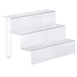 Étagère à étages en acrylique personnalisée à 3 niveaux, comptoir de cuisine, support de présentation de gâteaux de mariage pour la décoration et l'organisation - Product Image 1