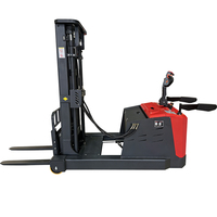 Chariot élévateur électrique compact de type walkie à double palette de 1,5 tonne