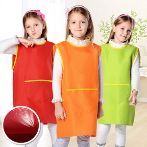 Biểu Tượng Tùy Chỉnh Trẻ Em Của DIY Baking Tạp Dề Mẫu Giáo Nghệ Thuật Sơn In Không Tay Vải Polyester Trẻ Em Tạp Dề - Product Image 2