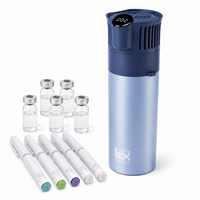 Boîte isotherme portable pour insuline, réutilisable, étanche, avec compartiment de compression chaude et froide sans glace pour thérapie (Reco)