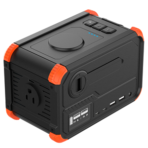 2026 Portable Power Station 150Wh With 300W AC Outlet Solar <b>Wireless</b> Charger Camping LED <b>Light</b> for Outdoor Use - Product Image 1
