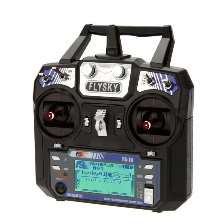 FS-i6 AFHDS 2A 2.4GHz 6CH Radio System Transmitter for RC Helicopter Glider with FS-iA6 Receiver Mode 2