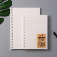 Grille doublée feuille de papier reliure Journal exercice scolaire Pp couverture en plastique bobine cahier conception personnalisée pointillé uni A5 B5 en vrac